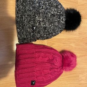 Victoria’s Secret Pink Sherpa beanies
